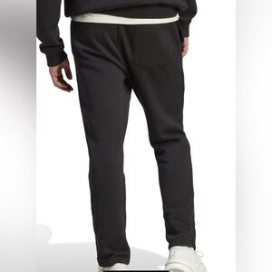 Adidas Men Small Black Tapered fleece jogging Track Pants All Szn Multi-Sport